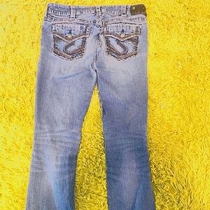 Silver brand flair jeans